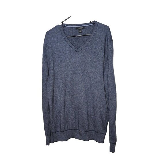 Banana Republic Other - Banana Republic Luxury Blend L Men Blue Pullover Cashmere Silk Blend Breathable